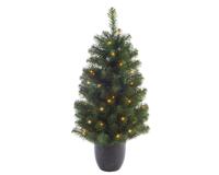 Everlands Kunstkerstboom in pot LED 120cm groen - thumbnail