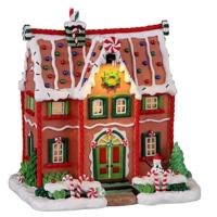 Peppermint House battery operated (4.5V) Kerst LEMAX - Lemax - thumbnail
