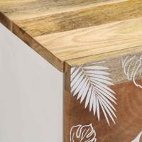 Nachtkastjes 2 st 40x33,5x46 cm massief mangohout - thumbnail