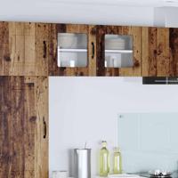 Keukenkast 2 pcs Oudhout 40 x 31 x 40 cm Bewerkt hout - thumbnail