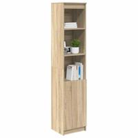 Highboard 37,5x35x180 cm spaanplaat sonoma eikenkleurig - thumbnail