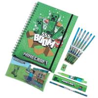 Minecraft 12-Piece Stationery Set A4 Bumper - thumbnail