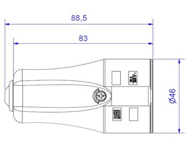 Bachmann 960.103 Koppeling met randaarde Polypropyleen 250 V Zwart IP20