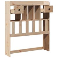 Hoofdbord met opbergruimte 75 cm massief grenenhout - thumbnail
