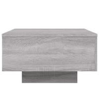 Salontafel 55x55x31 cm bewerkt hout grijs sonoma eikenkleurig - thumbnail