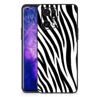 OPPO Find X5 Pro Dierenprint Telefoonhoesje Zebra - thumbnail
