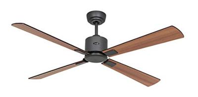 CasaFan ECO NEO III 132 BG-SW/TK WiFi Flügel Schwarz/Teak Plafondventilator 27 W (Ø x h) 132 cm x 360 mm Basaltgrijs Met afstandsbediening, Timer, Met CasaFan ECO NEO III 132 BG-SW/TK WiFi Flügel Schwarz/Teak Plafondventilator 27 W (Ø x h) 132 cm x 360 mm Basaltgrijs Met afstandsbediening, Timer, Met