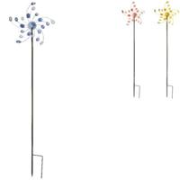 (R) Tuinprikker solar spinner LED metaal 130 cm 3 assorti | 3 stuks - thumbnail