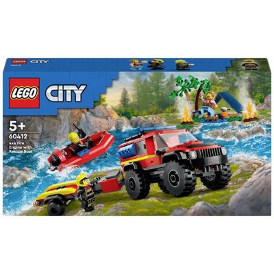 Lego City 60412 Brandweerauto met Reddingsboot - thumbnail