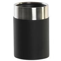Tandenborstelhouder DKD Home Decor Zwart Zilverkleurig Hars Roestvrij staal 7 x 7 x 10,5 cm (12 Stuks) - thumbnail