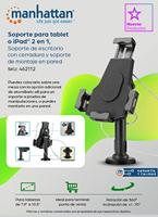 Manhattan 462112 Tablethouder Universeel 20,1 cm (7,9) - 26,7 cm (10,5) - thumbnail