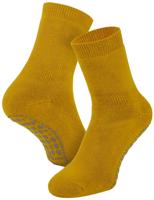 Antislip sokken met ABS noppen 1 paar - Katoenen Grip sokken - Tegen uitglijden - 34 - Geel | Dames slip - Onderbroek - Ondergoed - 34 - Onderbroek - thumbnail
