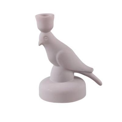 PTMD kandelaar rodan bird grijs 16,5 cm | 6 stuks