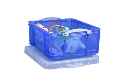 Opbergbox ru 18ltr 480x390x200mm transp blauw