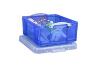 Opbergbox ru 18ltr 480x390x200mm transp blauw - thumbnail