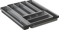 Rotho Domino Bestekbak 7 Vakken Antraciet - thumbnail