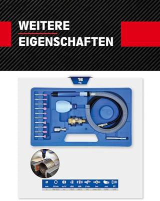 Brilliant Tools BT160710 Perslucht-staafslijperset 16 onderdelen