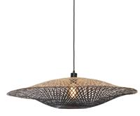 GOOD&MOJO Hanglamp 'Kalimantan' Bamboe, 87cm, kleur Zwart/Naturel - thumbnail