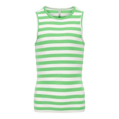 Kids ONLY zomer top meisjes - rib gestreept - groen - Kogkenya