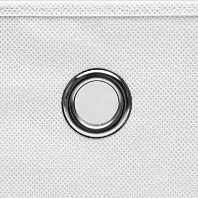 VidaXL Opbergboxen 4 st 28x28x28 cm nonwoven stof wit VidaXL Opbergboxen 4 st 28x28x28 cm nonwoven stof wit