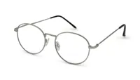 Leesbril Readr. OVAL met blauwlichtfilter - Sterkte +0.50 - Kleur Shiny Silver - lichtmetalen frame & flexveren - comfortabele pasvorm - inclusief etui & koordje - thumbnail