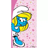 Smurfen (smurfin) strandlaken 70 x 140 cm polyester - thumbnail