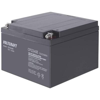 VOLTCRAFT CE12V/24Ah Loodaccu 12 V 24 Ah Loodvlies (AGM) (b x h x d) 166 x 125 x 175 mm M5-schroefaansluiting Onderhoudsvrij