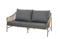 Timor living bench 2.5 seaters Harvest with 3 cushions | 4 Seasons Outdoor - thumbnail