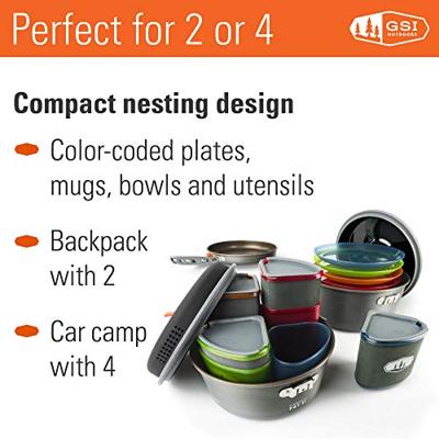 GSI Outdoors Pinnacle Campernenset Pan Grijs