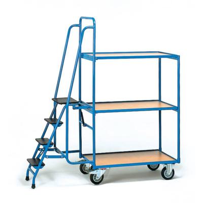 Fetra Hauptartikel 2107 Orderpickwagen Staal Poedercoating Laadvermogen (max.): 250 kg Stralend blauw (RAL 5007) Fetra Hauptartikel 2107 Orderpickwagen Staal Poedercoating Laadvermogen (max.): 250 kg Stralend blauw (RAL 5007)