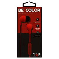 T'nB ESBCRD BE-COLOR in-ear stereo-hoofdtelefoon, voetgangerset, rood - thumbnail