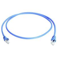Telegärtner 100008265 RJ45 Netwerkkabel, patchkabel CAT 6A S/FTP 2.00 m Blauw Vlambestendig, Snagless, Pair afscherming, Afgeschermd (dubbel), Halogeenvrij, UL - thumbnail