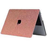 Lunso MacBook Pro 16 inch M1/M2 (2021-2023) cover hoes - case - Glitter Rose Goud - thumbnail
