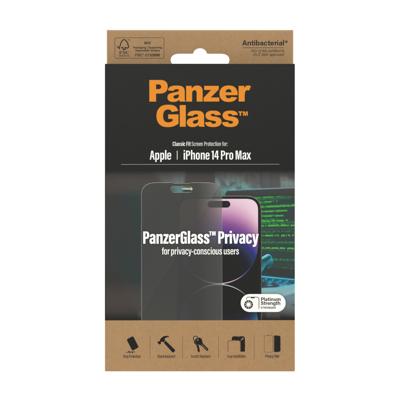 PanzerGlass Privacy P2770 Screenprotector (glas) met privacyfolie Apple IPhone 14 Pro Max 1 stuk(s)