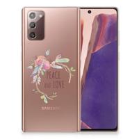 Samsung Note 20 Telefoonhoesje met Naam Boho Text - thumbnail