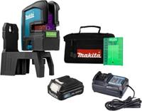 Makita sk106gdw kruislijn laser groen | 12v | incl. 2,0ah accu en lader - sk106gdw - thumbnail
