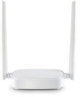 Tenda N301 WLAN-router voor aansluiting op de kabel-/DSL of glasvezelmodem (300 Mbit/s via WLAN, 3x LAN-poorten, WPS, voor 4K/HD Videostreaming & online games), wit - thumbnail