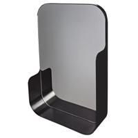 Haceka Pekodom Spiegel Metaal 40x90x12cm Zwart 1195756 - thumbnail