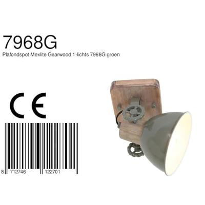 Mexlite Spot gearwood 7968g groen Mexlite Spot gearwood 7968g groen