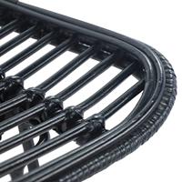Barstoelen 2 st rattan zwart - thumbnail