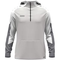 JAKO 6770 Sweater Met Kap Dynamic - Lichtgrijs/Wit/Grijs - L - thumbnail