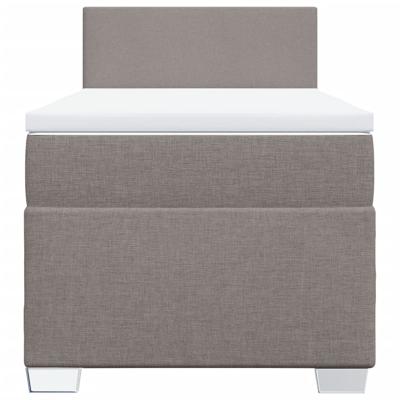 Boxspring met matras stof taupe 100x200 cm