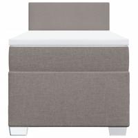 Boxspring met matras stof taupe 120x200 cm - thumbnail