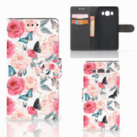 Samsung Galaxy J5 2016 Hoesje Butterfly Roses - thumbnail