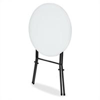 Statafel kunststof Wit Ø72cm opvouwbaar - thumbnail