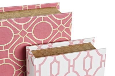 Doos DKD Home Decor Boek Canvas Hout 20 x 8 x 26 cm (2 Stuks) Doos DKD Home Decor Boek Canvas Hout 20 x 8 x 26 cm (2 Stuks)