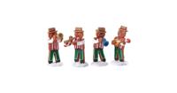 Kerstfiguur Gingerbread jazz set of 4 LEMAX - Lemax - thumbnail