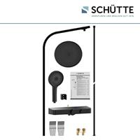 SCHÜTTE hoofddoucheset met thermostaatblad samoa rain matzwart - thumbnail