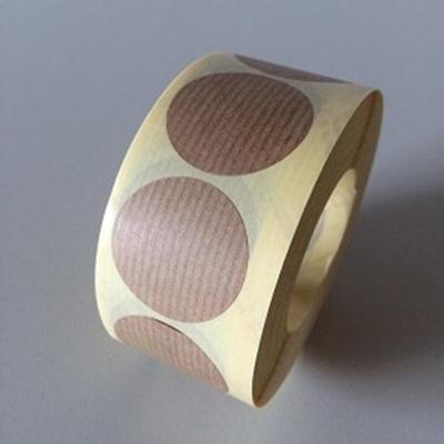Etiket 35 mm rond kraft bruin 1000 rol