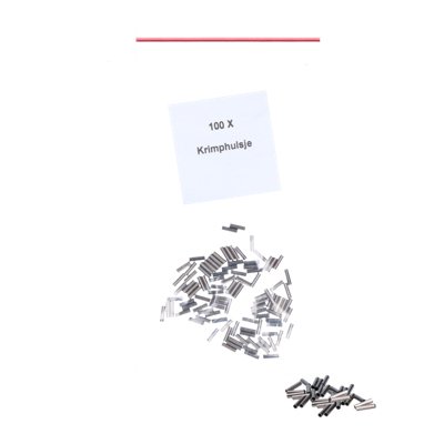 Krimphulzen t.b.v. bevestigingsdraad 100 st Krimphulzen t.b.v. bevestigingsdraad 100 st